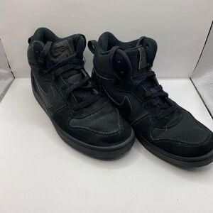 Nike Court Borough Shoes Youth Kids Size 5.5Y Black 839977‑001